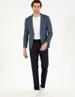 Lacivert Slim Fit Ceket