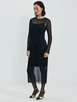 Платье миди с люрексом / Zarina