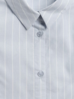 ACOOLA / Блузка детская для девочек Vasilika голубая полоска  фото 4