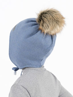 Шапка детская голубая Ш-088 (48)