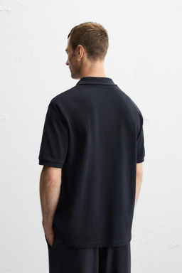 WASHED TEXTURED PIQUE POLO SHIRT - Zara фото 17