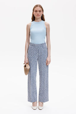 ЕВТ 4151/синие мини косы брюки жен