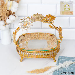 Ваза для фруктов Элит 25х18 см прямоугольная / VGK-490 /уп 24/