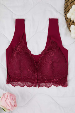 Visne Agrafl? Micro Kapl? Bustiyer Sutyen THMAW26SU00025 - Trendyolmilla фото 5