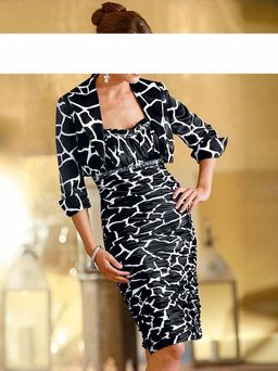 Платье, черно-белое - Heine фото 3