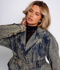 Джинсовая куртка #КТ11987, синий