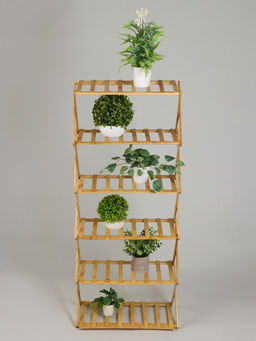 Стеллаж универсальный, 6 полок, 50×25×110 см, напольный, открытый, Greengo