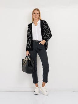 кардиган женский черный на пуговицах - Glenfield фото 8