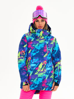 Женская горнолыжная сноубордическая куртка Alpha Endless Ultra Chaleur SNB 423/316_8 Разноцветный  фото 2