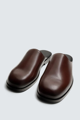 LEATHER CLOGS - Zara фото 4