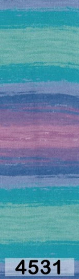 пряжа Alize - Белла батик 100 (Bella вatik) упаковка 5 шт  фото 9