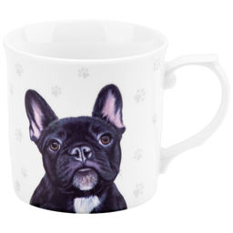Кружка 300 мл 12*8,5*8,5 см "Французский бульдог" NEW BONE CHINA