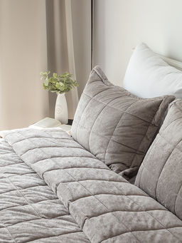 Наволочки декоративные вельвет 50x70 (2шт) серый