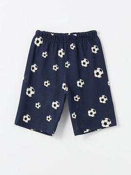 Beli Lastikli Bask?l? Erkek ?ocuk Pijama ?ort 2li - Waikiki фото 2