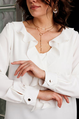 Блуза BegiModa 4167 белый  фото 3