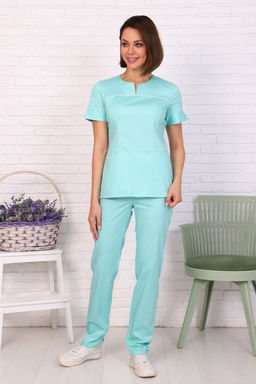 Костюм хирургический 185 CVC. Цвет: мятный - Стильб фото 6