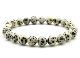 Браслет шарик 8мм из яшмы перепелиной