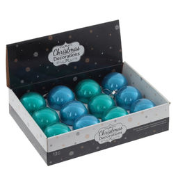 Набор из 12шт Украшение новогоднее "Шар", D 10 см, L44 W34 H10,5 см