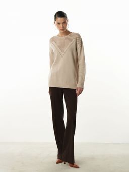 Conso/KJL 230721 - greige Джемпер женский  фото 4