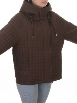 8039 BROWN Куртка стеганная демисезонная женская (100 гр. холлофайбер) - Fashion фото 2