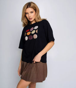 Футболка #КТ6239, чёрный