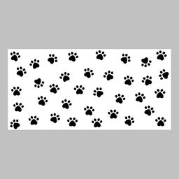 Защитная самоклеящаяся пленка на месте кормления/туалета питомца Лапки черные 50х25 см - Simaland фото 4
