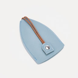 Ключница карманная с кольцом, размер 11.5×7.5×0.3 см, голубая