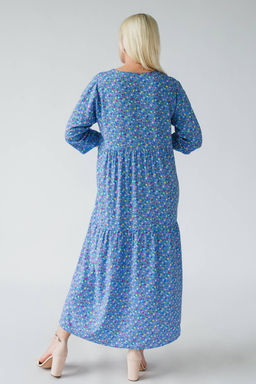 Платье штапель 5872/113/Небесно-голубой - Rise фото 4