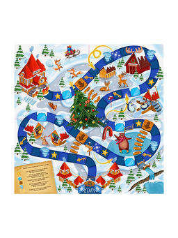 Настольная игра-бродилка «Новогодний переполох», 5+