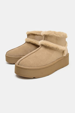 SOFT FAUX FUR ANKLE BOOTS - Zara фото 4