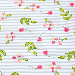 "Весенние цветы" Полотенце 35х60см, рогожка, хлопок "Премиум" 186г/м2, "Домашняя мода" (Россия)