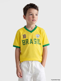 Brazilya Bask?l? Erkek ?ocuk Ti??rt