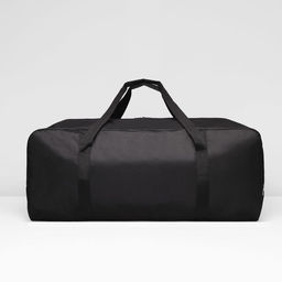 Сумка дорожная на молнии, 2 наружных кармана, чёрная