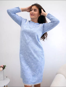 Сорочка женская Нина Голубой - Modamica фото 2