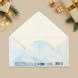 Цена за 3 шт. Конверт для денег деревянный резной «С Новым годом!», 16.5×8 см