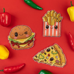 Klart набор для вышивания 8-555 Магниты. Вкусняшки 8.5 х 6 см