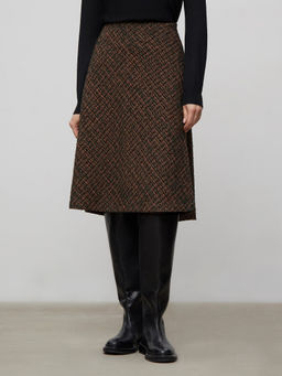 Юбка а-силуэта из твида S988/rory - Emka фото 3