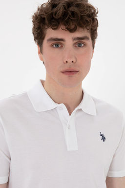 Erkek Regular Fit Polo Yaka Beyaz Basic Ti__rt Sepette S_rpriz _ndirim - U.s. polo assn фото 2