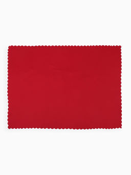 Скатерть Доляна, однотонная, 140?180 см, красная, 140 г/м?, 100% п/э