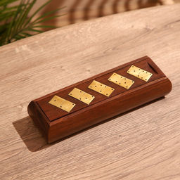 Игра настольная «Домино», 25×7.5×5 см, дерево шишам