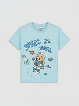 Bisiklet Yaka Erkek ?ocuk ?ortlu Pijama Tak?m?