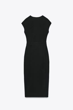 STRETCH MIDI DRESS WITH BELT - Zara фото 6