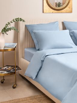 Простыня 220х240 Моноспейс серо-голубой