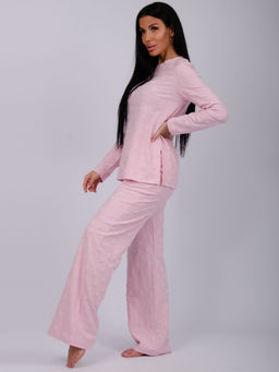 Пижама "Лёгкость 2" розовая, махра