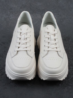 03-YC282-2 BEIGE Кроссовки женские (натуральная кожа) - Фабричный китай фото 13