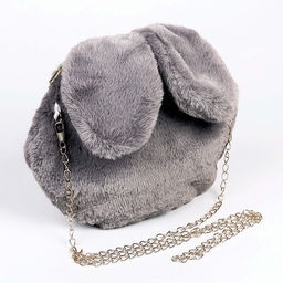 Сумка детская Зайчик, 20?20 см, серая