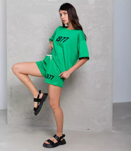 Спортивный костюм #КТ20189, зелёный - Dommod фото 3