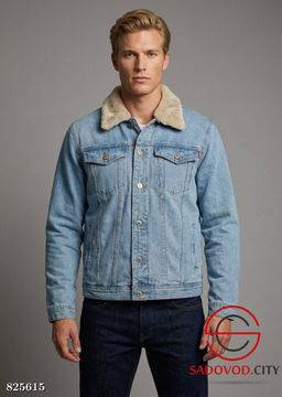 Куртка джинсовая утепленная с мехом демисезонная