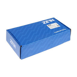 Смеситель для кухни ZEIN ZC2029, гибкий излив, кран-букса латунь 1/2", черный/хром