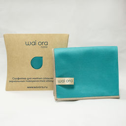 Салфетка для мытья стеклянных и зеркальных поверхностей Clear Simple (Морская волна) - Wai ora фото 6